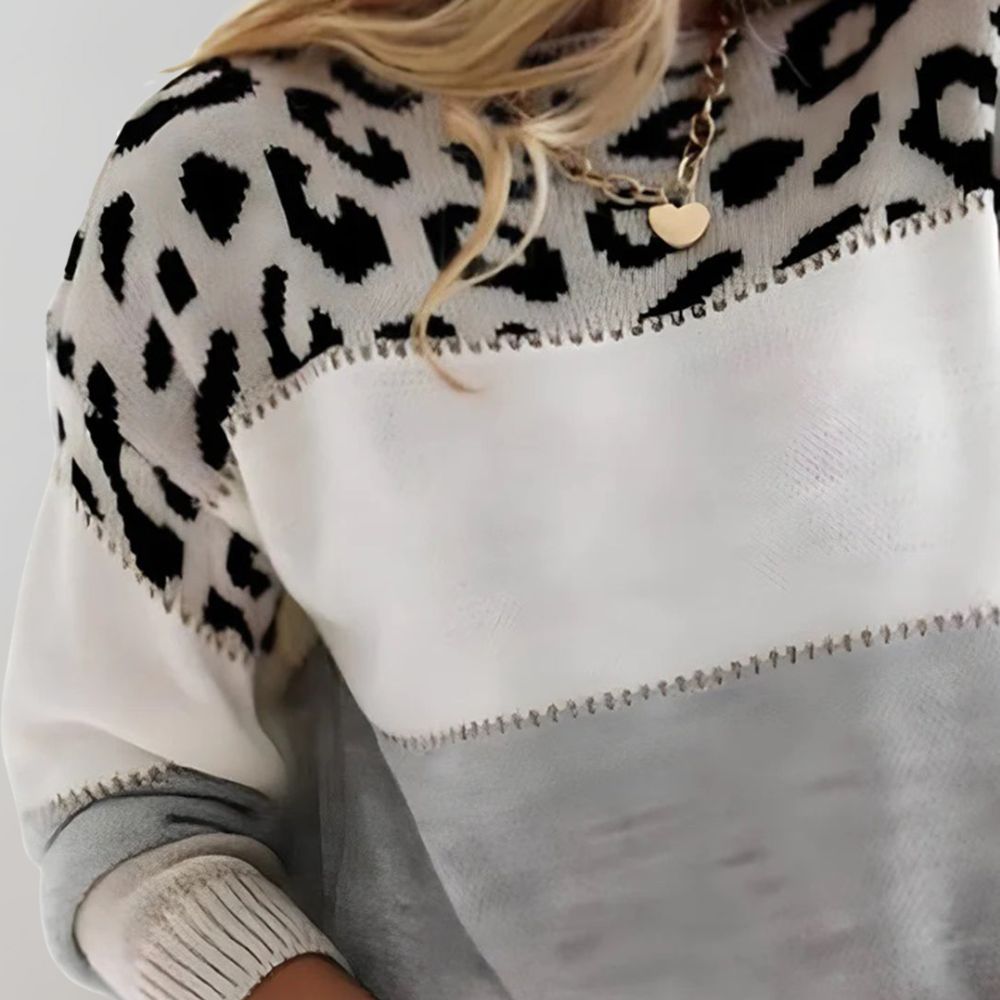 Tamsin™ Relaxed-Fit Leopard Jumper | Effortless Everyday Chic