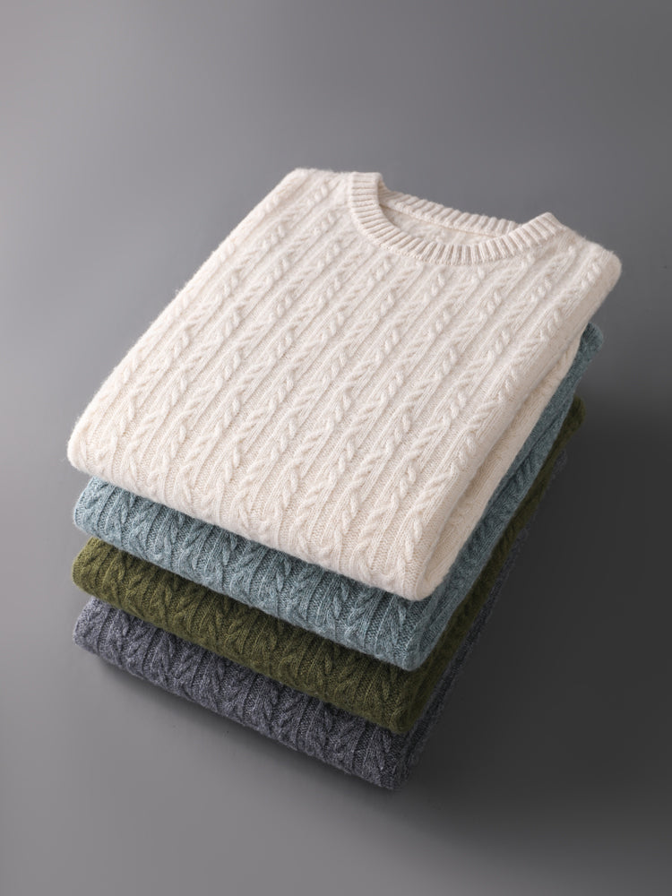 Signature Merino Wool Cable Knit | Premium Comfort & Timeless Style