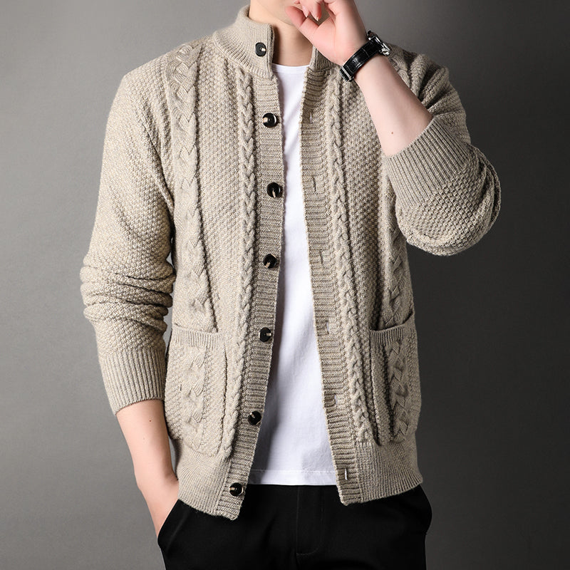 Classic Wool-Blend Knit Cardigan | Refined Comfort & Everyday Warmth