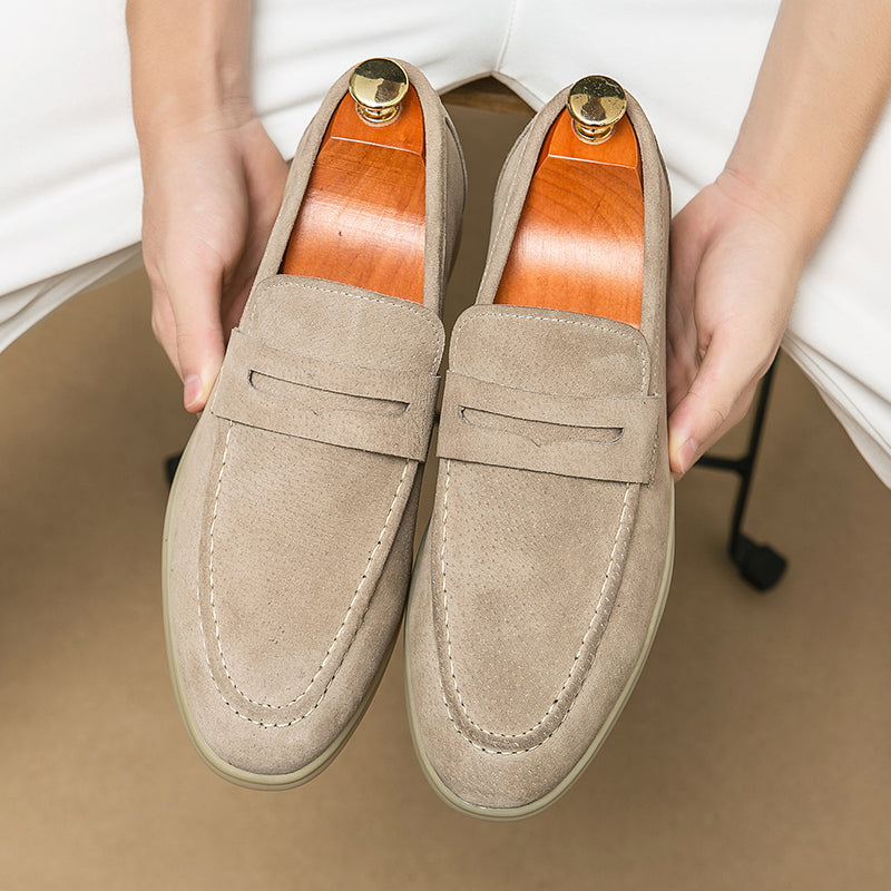 Classic Suede Slip-On Loafers | Orthopedic Comfort for Everyday Wear