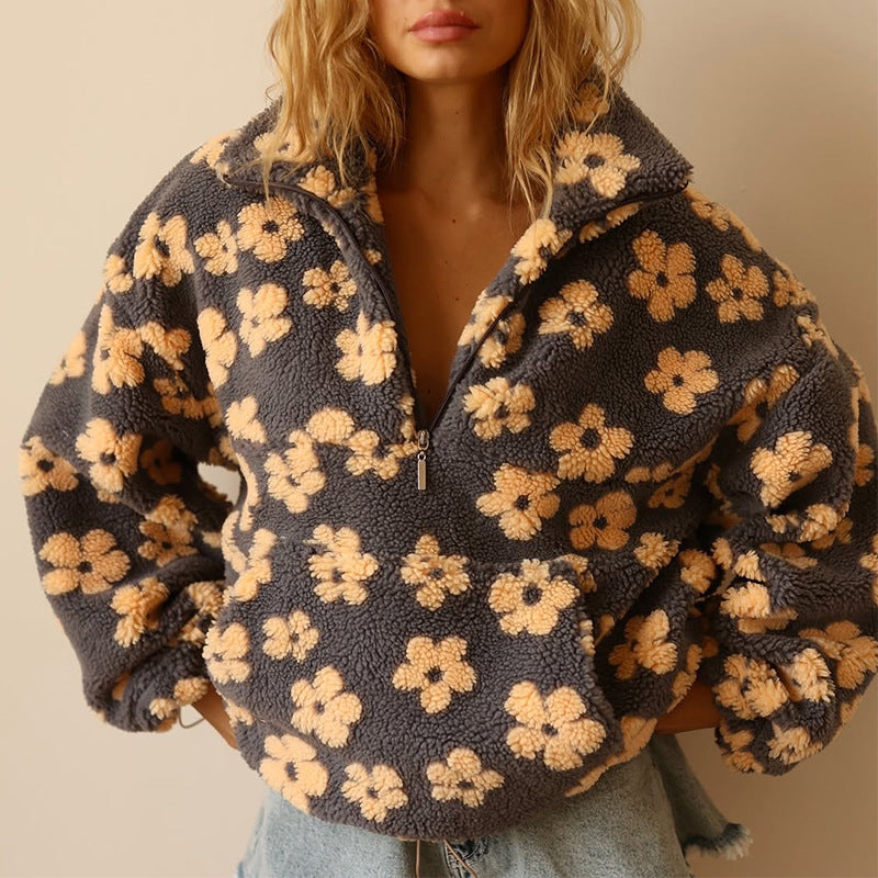 Sofia™ Oversized Floral Sweater | Cozy Boho Comfort