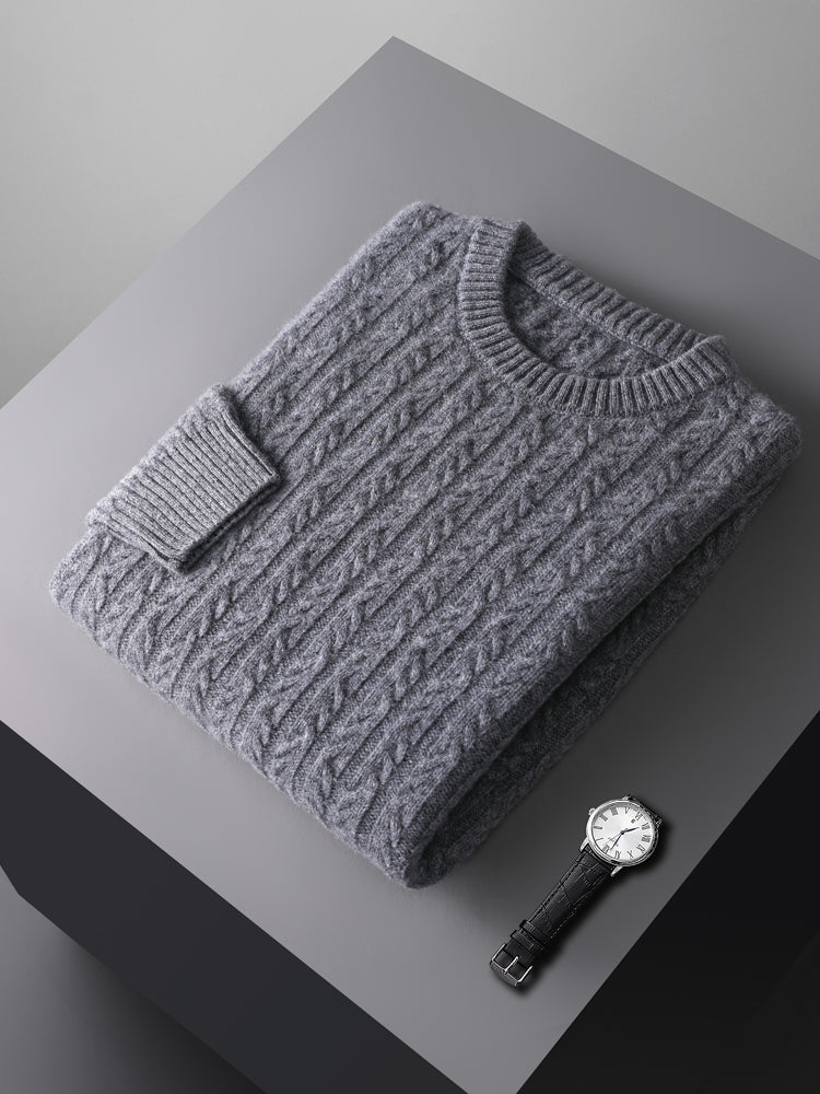 Signature Merino Wool Cable Knit | Premium Comfort & Timeless Style