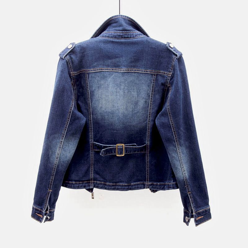 Rider™ | Vintage Wash Moto Denim Jacket