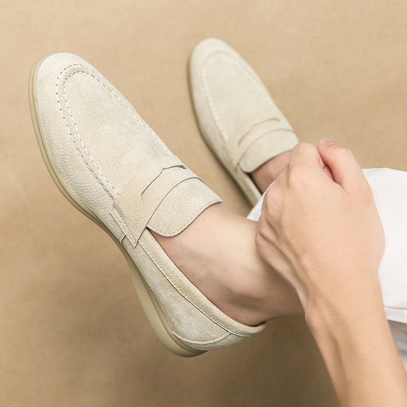 Classic Suede Slip-On Loafers | Orthopedic Comfort for Everyday Wear