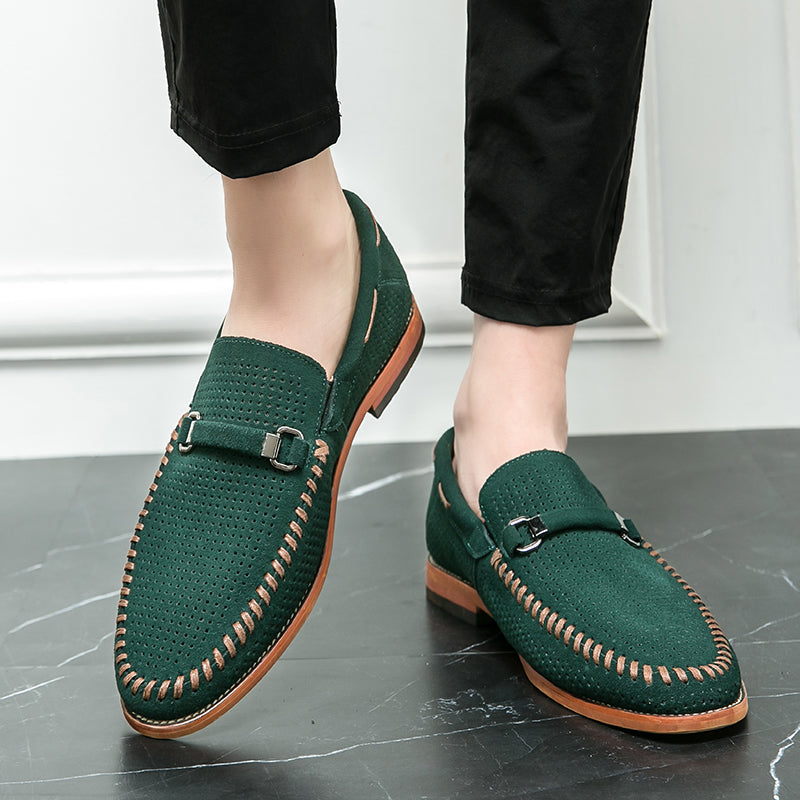 Elegant Suede Slip-On Loafers | Orthopedic Comfort & Timeless Styl