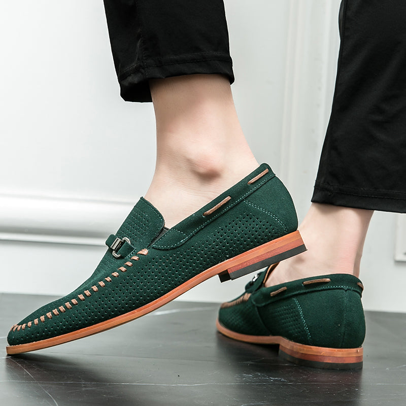 Elegant Suede Slip-On Loafers | Orthopedic Comfort & Timeless Styl