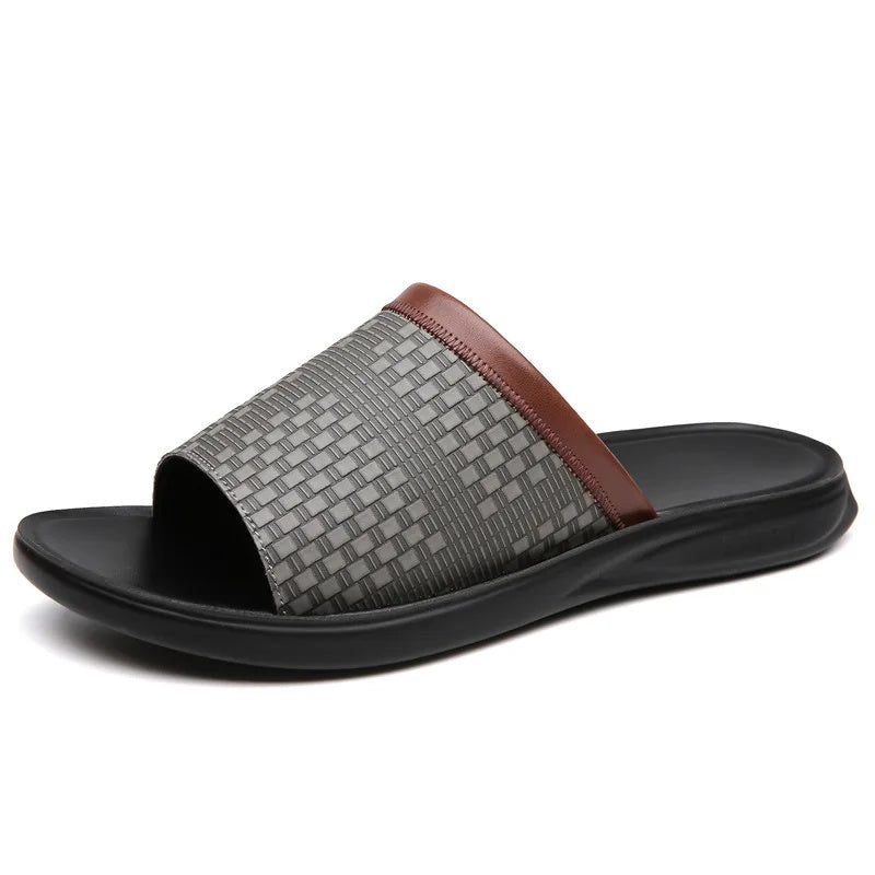 Premium Leather Slides | Orthopedic Comfort & Everyday Style