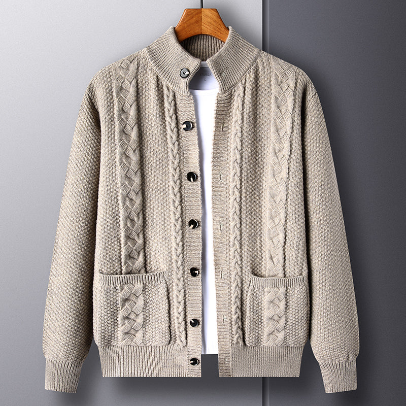 Classic Wool-Blend Knit Cardigan | Refined Comfort & Everyday Warmth