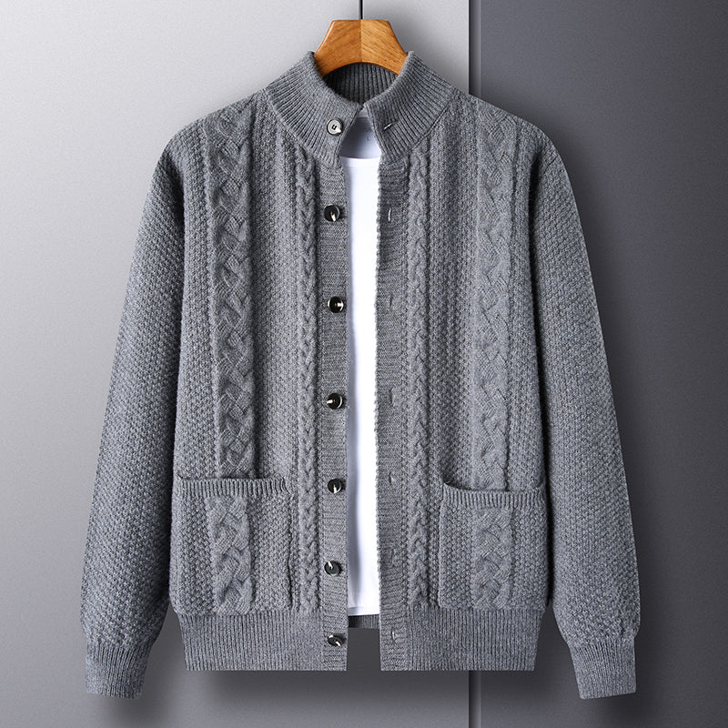 Classic Wool-Blend Knit Cardigan | Refined Comfort & Everyday Warmth