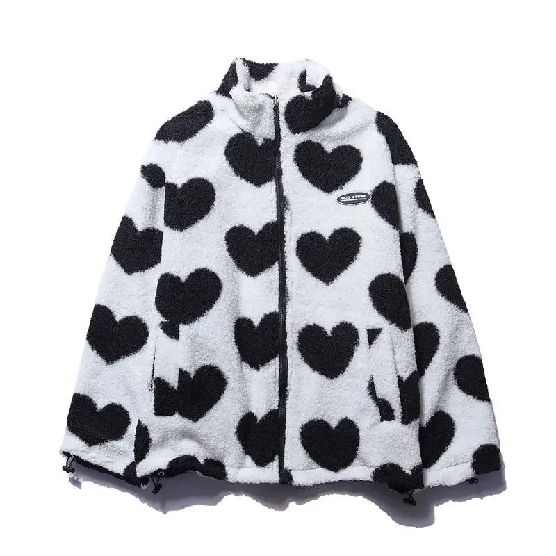 Elena™ Reversible Heart Jacket | Elegant Comfort & Two-in-One Style