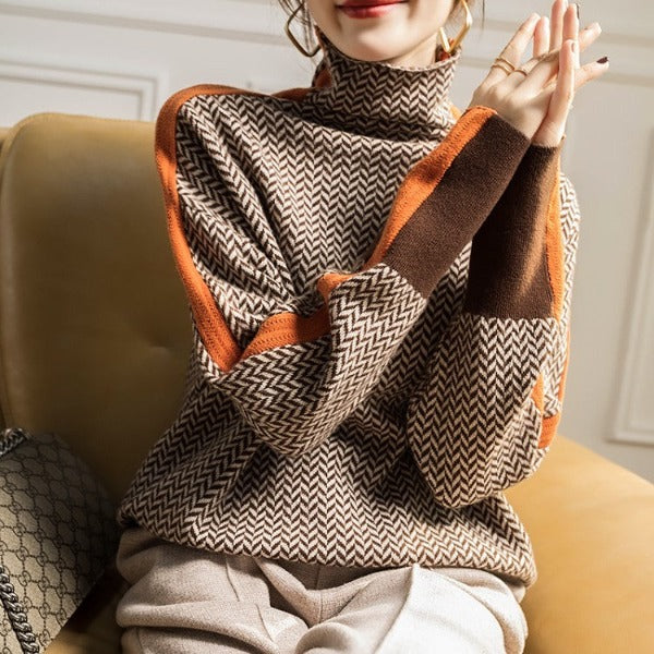 Elegant Relaxed-Fit Turtleneck | Victoria™ Modern Knitwear