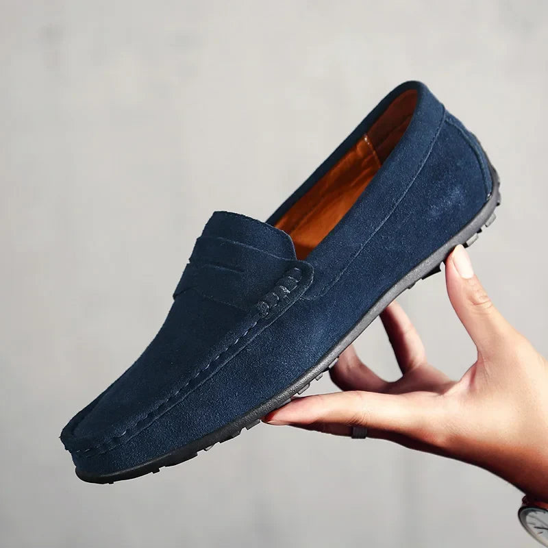 Bravini Suede Slip-Ons