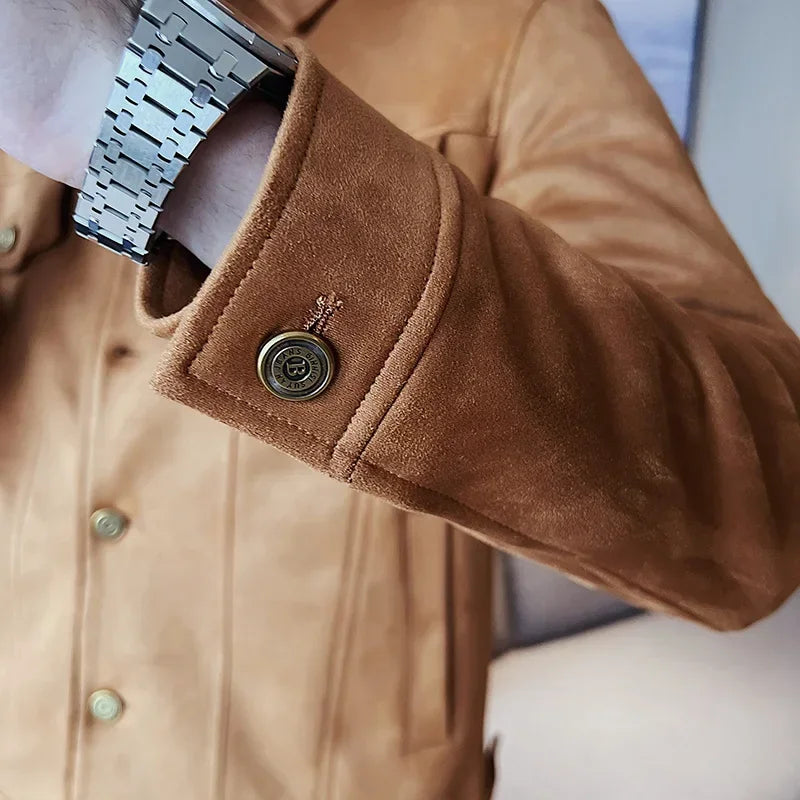 Tailored-Fit Suede Jacket | Refined Everyday Luxury