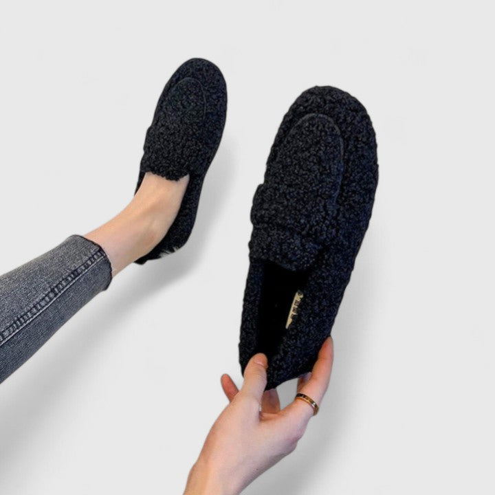 Amelia Solenne Slippers | Home Elegance with Warming Comfort
