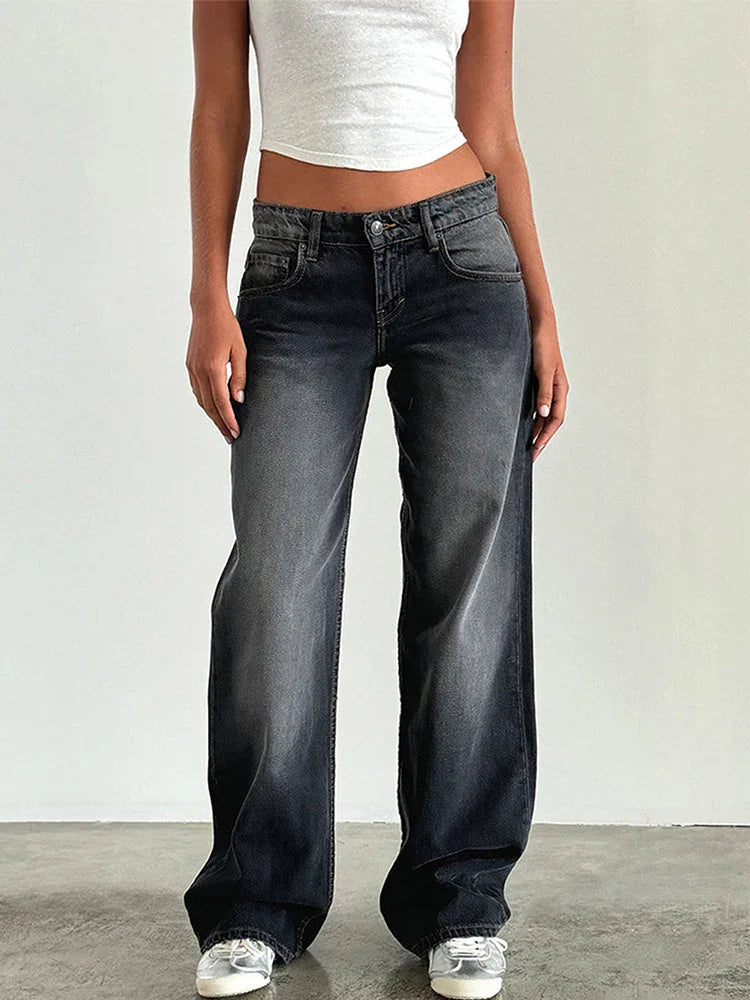 Vintage Baggy Jeans | Relaxed High-Waist Fit with Retro Charm