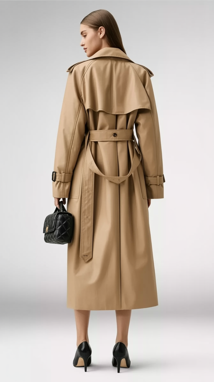 Rose Classic Belted Trench Coat | Timeless Everyday Elegance