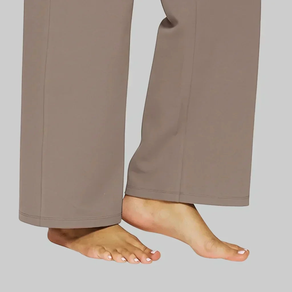 Elegant Straight-Leg Jersey Pants | Comfort Meets Timeless Style