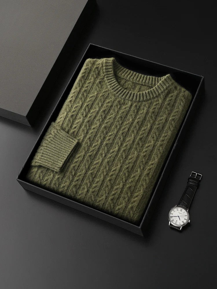 Signature Merino Wool Cable Knit | Premium Comfort & Timeless Style