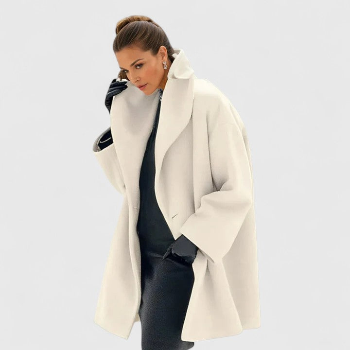 Rose Elegant-Fit Elorinda Coat | Timeless Warmth Meets Effortless Style