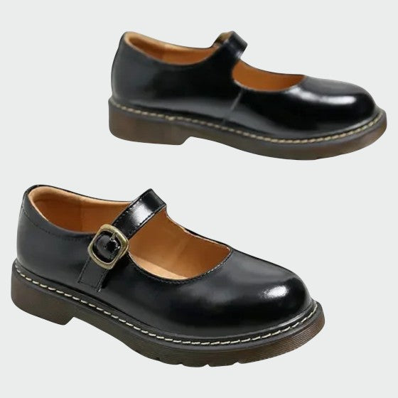 Olivia™ Elegant Block-Heel Mary Janes | Classic Style with Modern Comfort