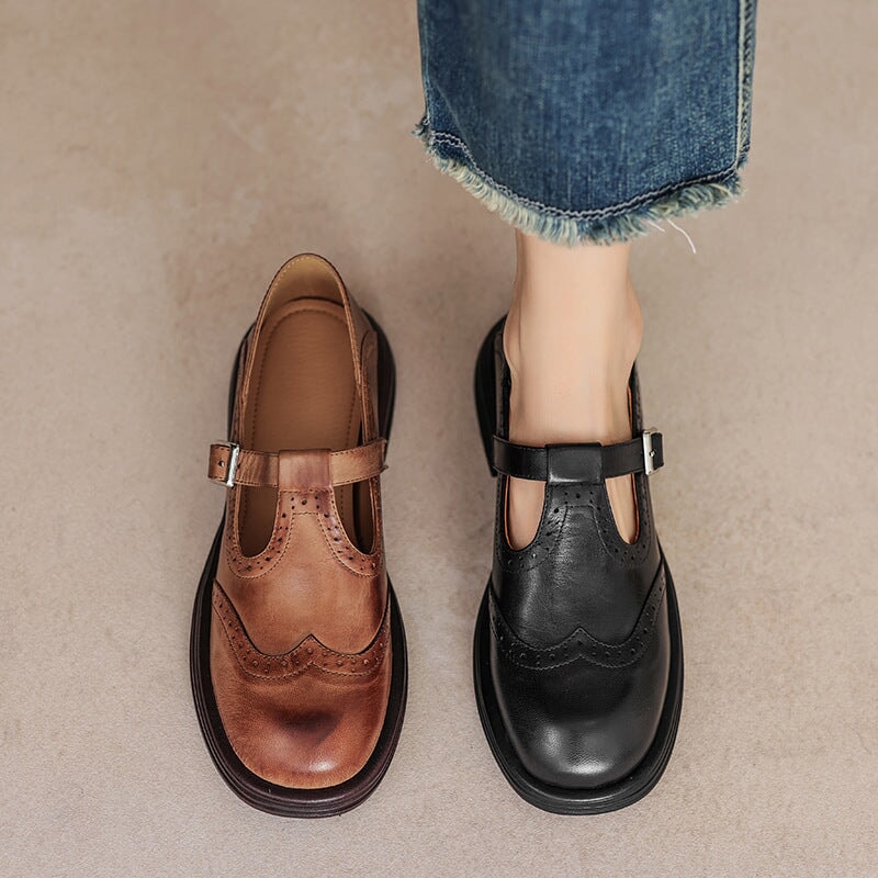Classic Leather Mary Janes | Timeless Everyday Elegance